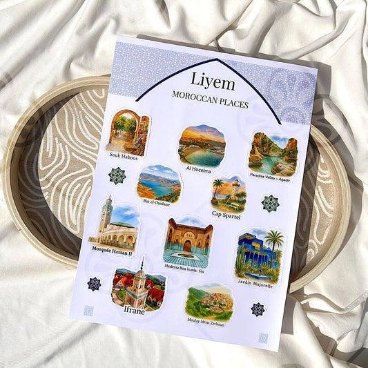 Planche de stickers - Villes du Maroc #4