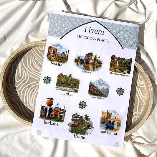 Planche de stickers - Villes du Maroc #5