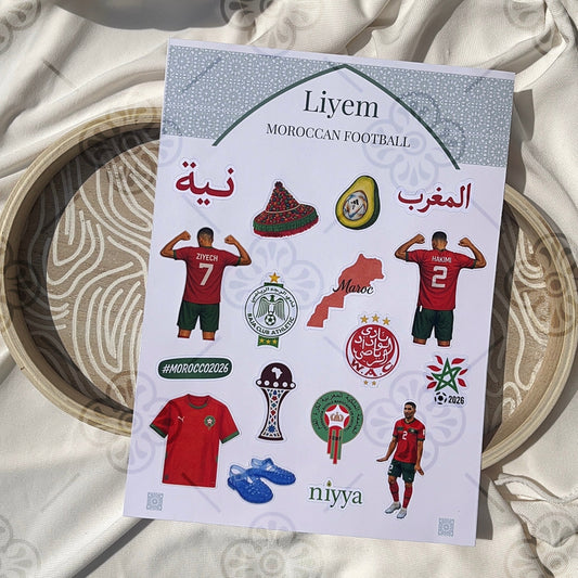 Planche de stickers - Moroccan Football