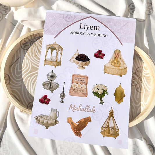 Planche de stickers - Moroccan Wedding