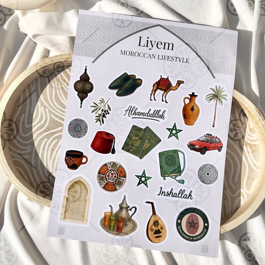 Planche de stickers - Villes du Maroc #3