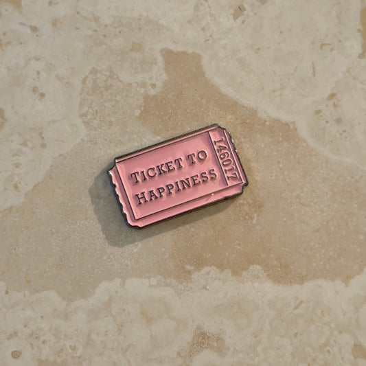Sticker metal - Ticket To Happiness