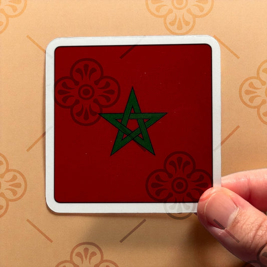 Sticker – Drapeau du Maroc