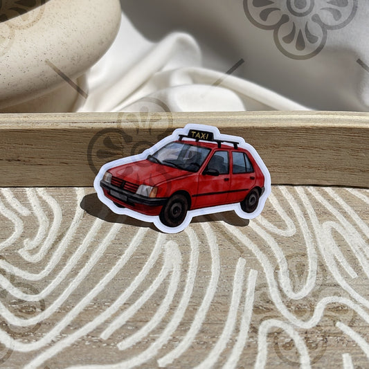 Sticker - Taxi Rouge Maroc