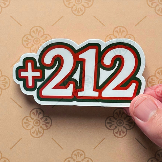 Sticker – Numéro +212