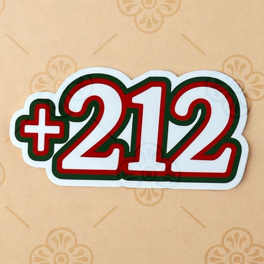 Sticker – Numéro +212