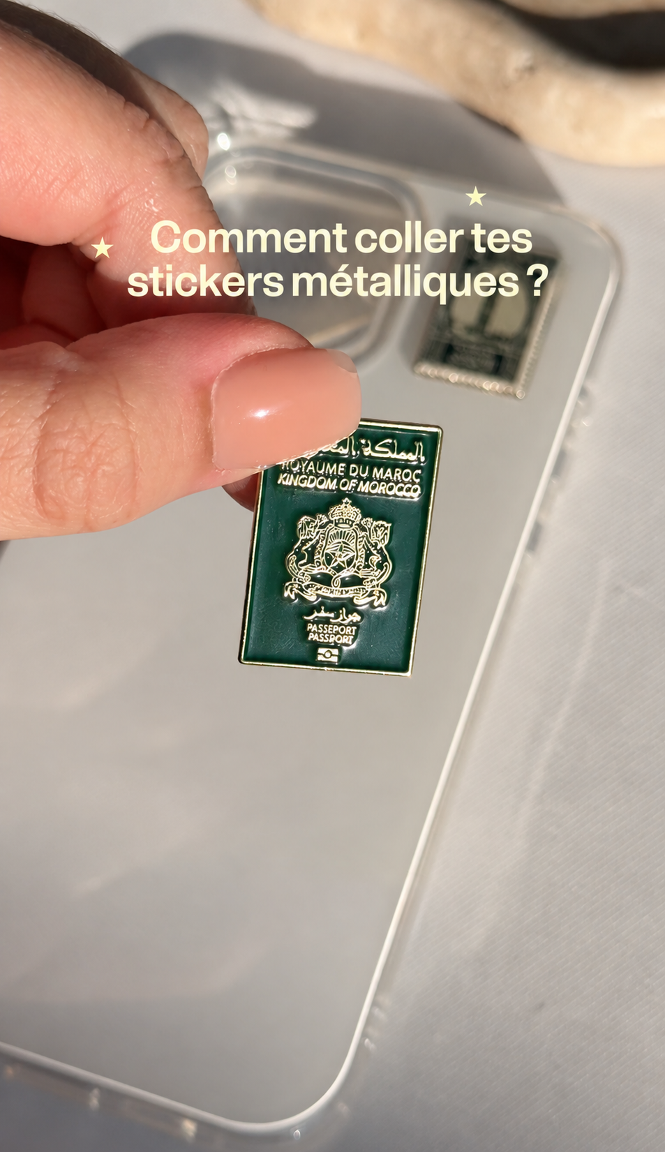 Comment poser ton sticker?
