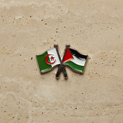 Drapeaux Algérie & Palestine