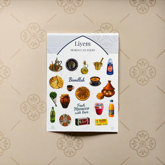 Planche de stickers - Moroccan Food