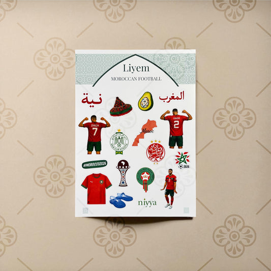 Planche de stickers - Moroccan Football