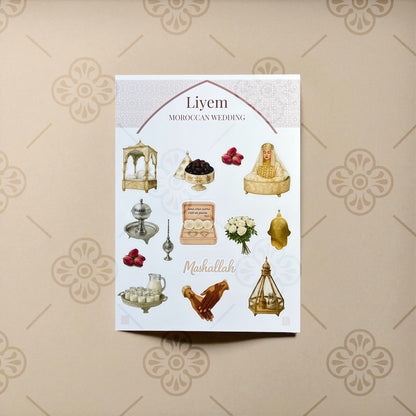 Planche de stickers - Moroccan Wedding