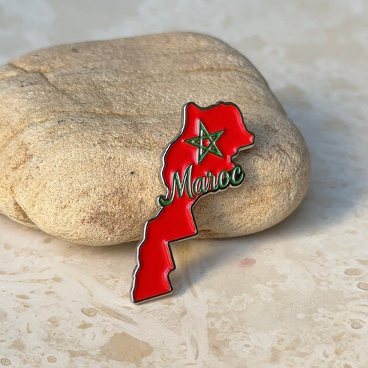 Stickers Metal - Carte Maroc