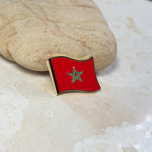 Sticker Metal - Drapeau Maroc