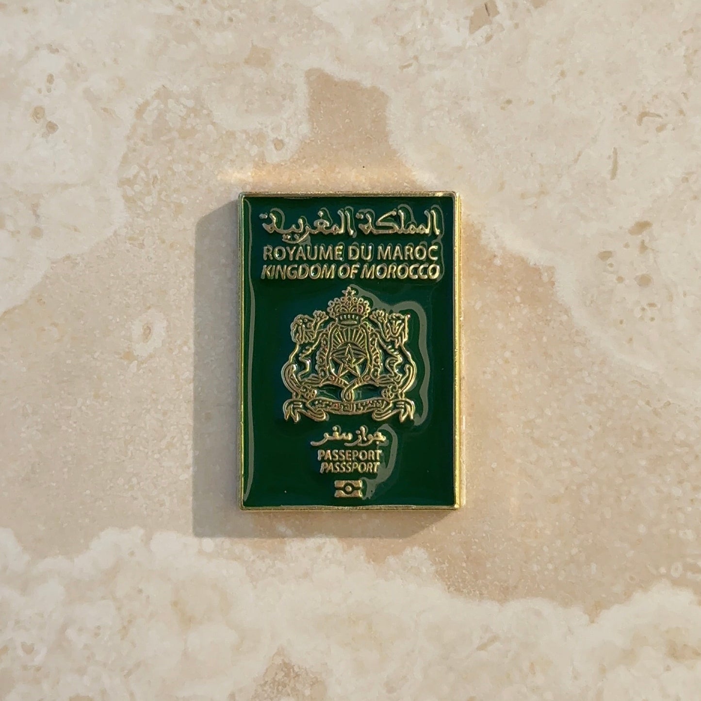 Sticker Metal - Passeport Marocain