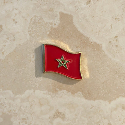 Sticker Metal - Drapeau Maroc