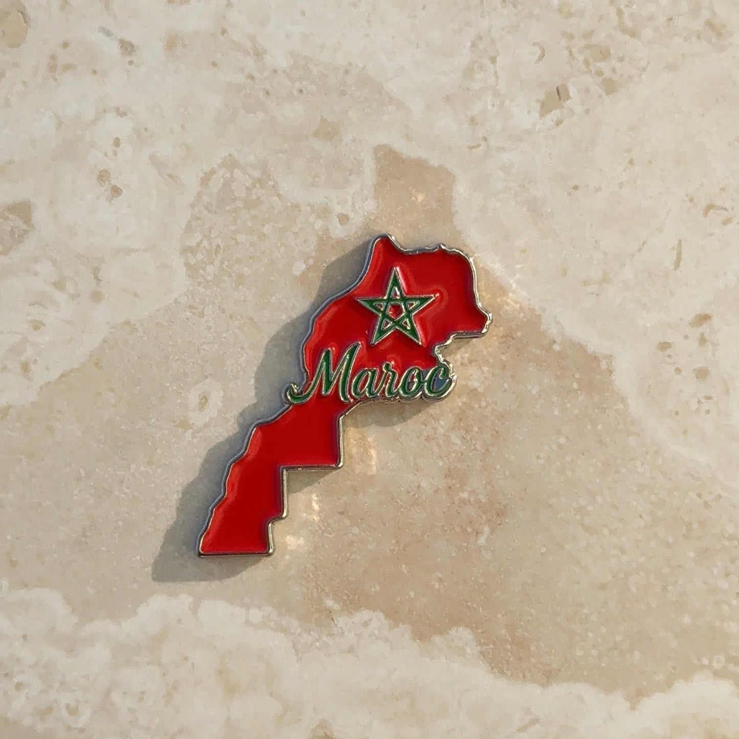 Stickers Metal - Carte Maroc