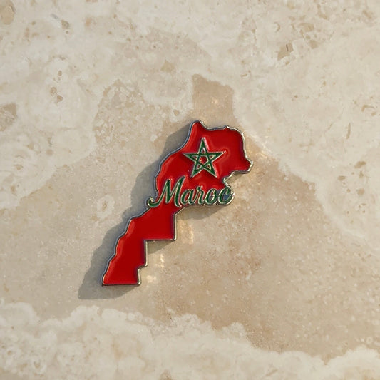 Stickers Metal - Carte Maroc