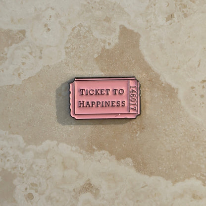 Sticker metal - Ticket To Happiness