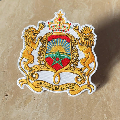Patch brodé thermocollant - Armoiries du Maroc