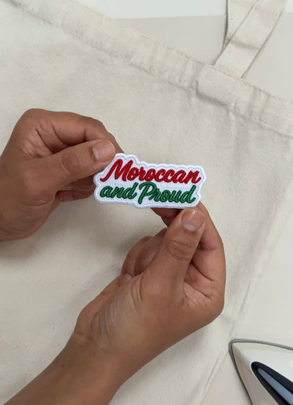 Patch brodé thermocollant – Moroccan and Proud
