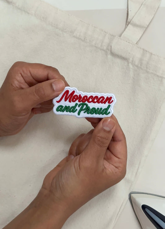 Patch brodé thermocollant – Moroccan and Proud