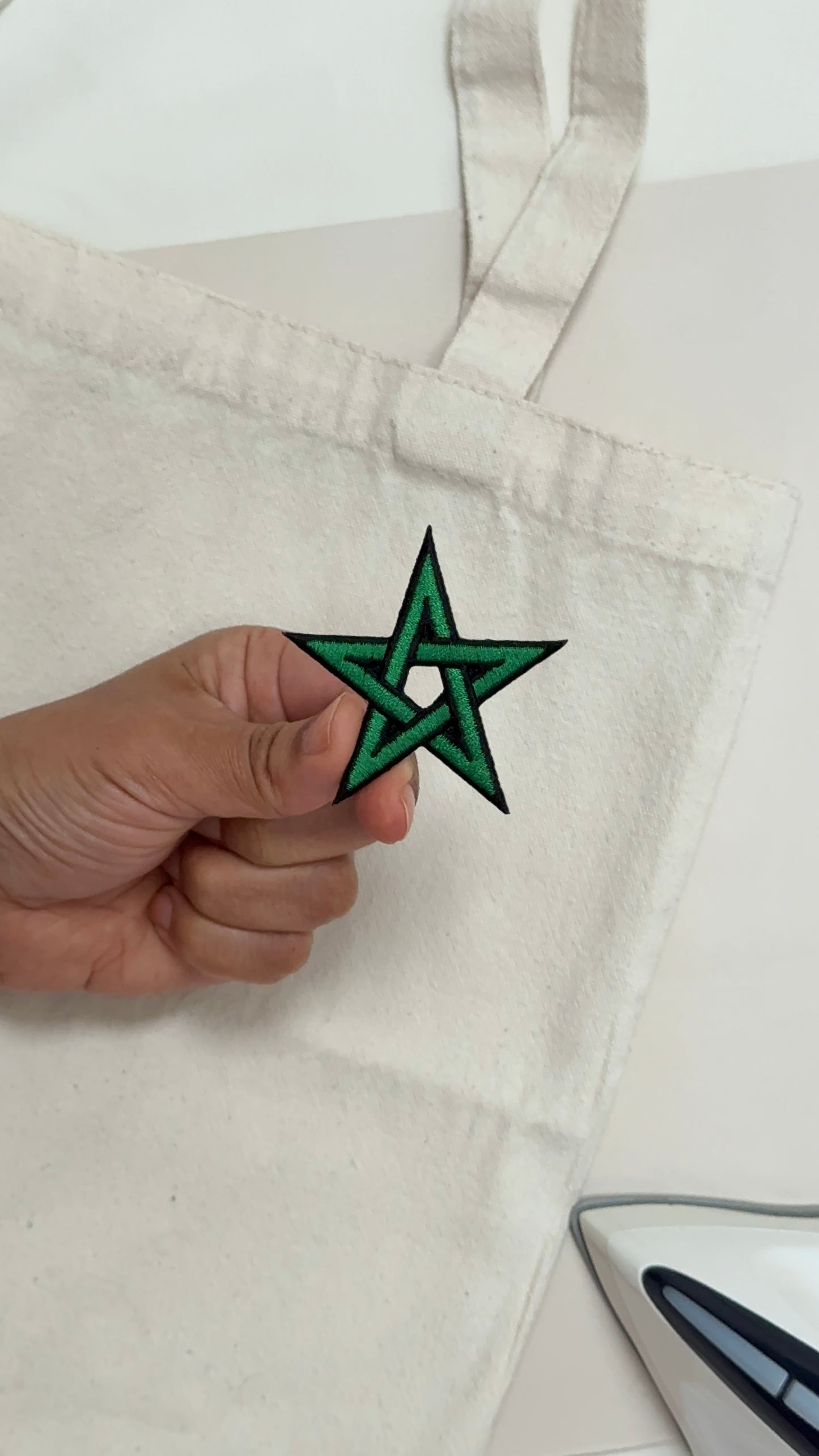Patch brodé thermocollant – Étoile du Maroc