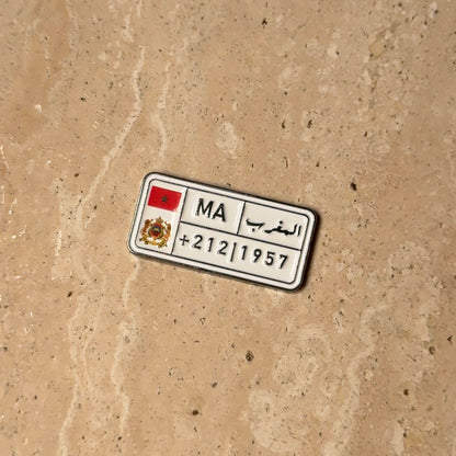Plaque d’immatriculation marocaine