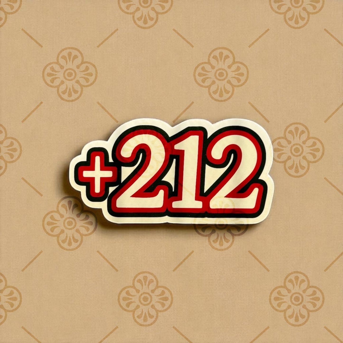Sticker – Numéro +212