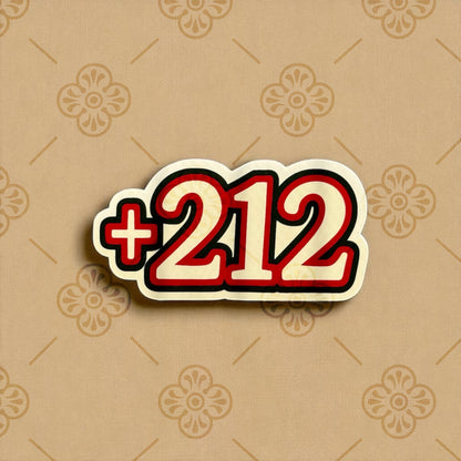 Sticker – Numéro +212