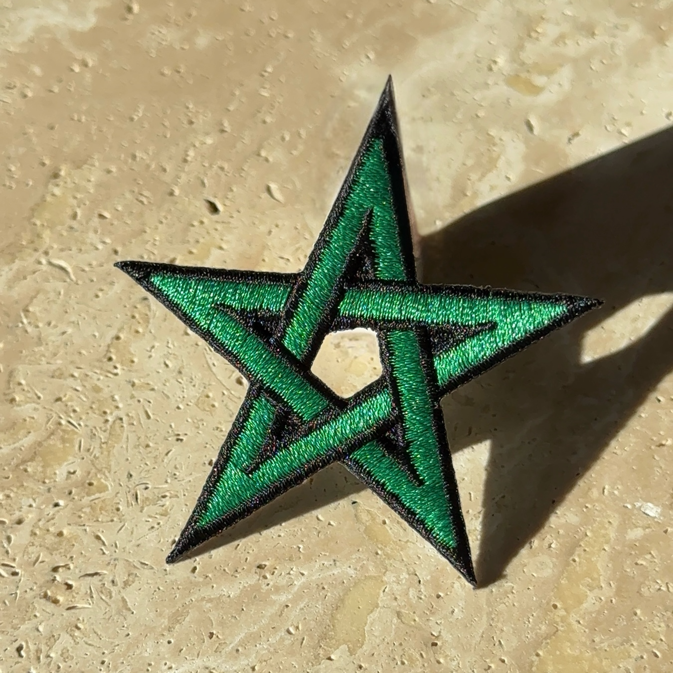 Patch brodé thermocollant – Étoile du Maroc