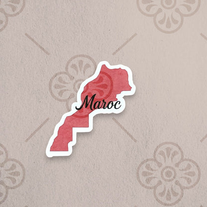 Sticker – Carte du Maroc
