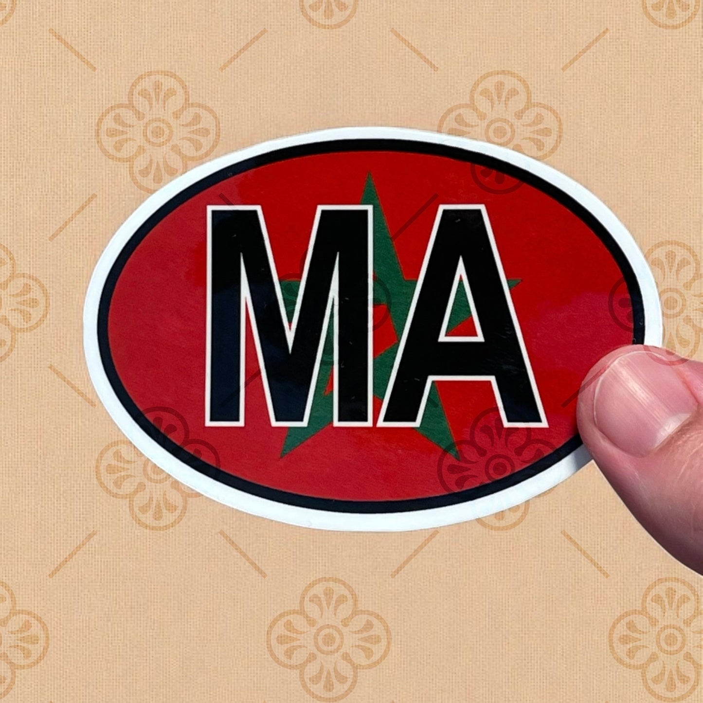 Sticker – Code Pays « MA » (Maroc)