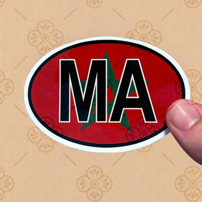 Sticker – Code Pays « MA » (Maroc)